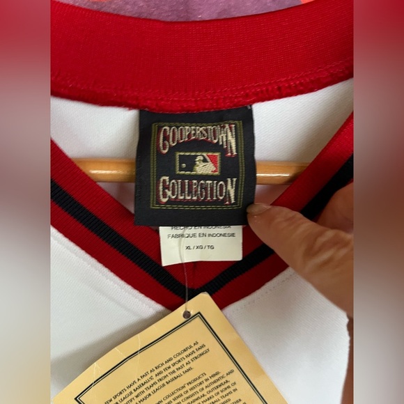 NWT Vintage Majestic Boston Red Sox Carlton Fisk Cooperstown Hall Of Fame Jersey - Picture 5 of 14